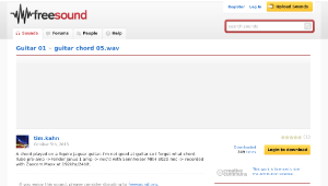 Freesound聲音庫：guitar chord 05.wav