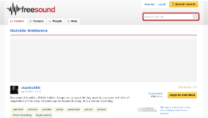 Freesound聲音庫：Outside Ambiance-資源代表圖