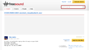 Freesound聲音庫：CV20150611003-western_meadowlark.wav-資源代表圖
