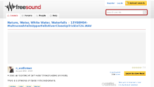 Freesound聲音庫：15Y08M04-MultnomahFallsUpperFallsRiverCloseUpTrickleT24.WAV-資源代表圖