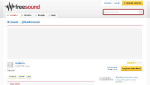Freesound聲音庫：JirkaSceam.mp3縮圖