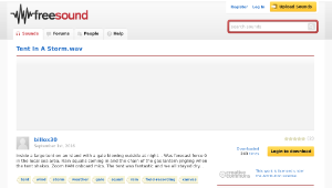 Freesound聲音庫：Tent In A Storm.wav-資源代表圖