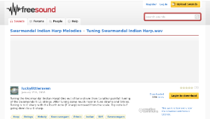 Freesound聲音庫：Tuning Swarmandal Indian Harp.wav-資源代表圖