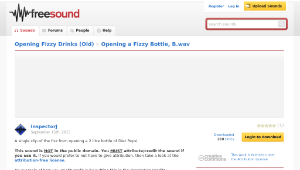 Freesound聲音庫：Opening a Fizzy Bottle, B.wav縮圖