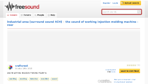 Freesound聲音庫：the sound of working injection molding machine - rear-資源代表圖