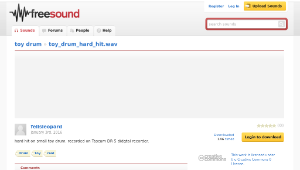 Freesound聲音庫：toy_drum_hard_hit.wav-資源代表圖