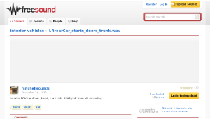 Freesound聲音庫：LRrearCar_starts_doors_trunk.wav-資源代表圖