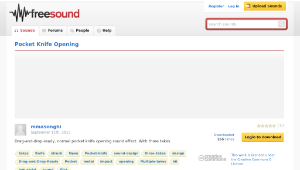 Freesound聲音庫：Pocket Knife Opening縮圖