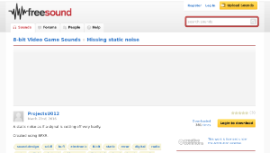 Freesound聲音庫：Hissing static noise-資源代表圖