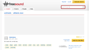 Freesound聲音庫：abbaio.wav縮圖