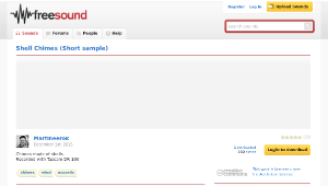 Freesound聲音庫：Shell Chimes (Short sample)縮圖