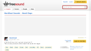 Freesound聲音庫：Hand Claps-資源代表圖