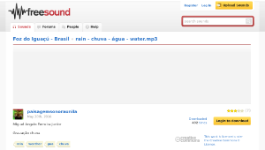 Freesound聲音庫：rain - chuva - água - water.mp3-資源代表圖