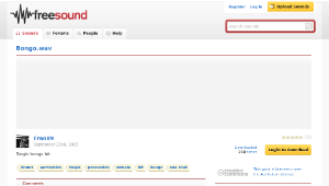 Freesound聲音庫：Bongo.wav縮圖