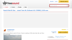 Freesound聲音庫：coast 7am NL Dishoek 02 170505_1129.wav-資源代表圖