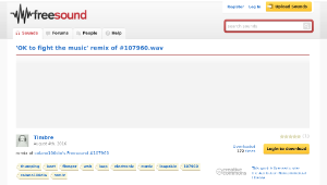 Freesound聲音庫：'OK to fight the music' remix of #107960.wav-資源代表圖