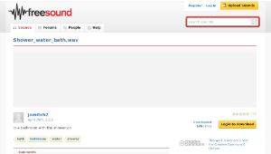 Freesound聲音庫：Shower_water_bath.wav