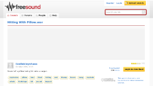 Freesound聲音庫：Hitting With Pillow.wav-資源代表圖