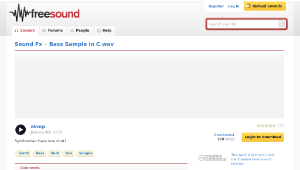 Freesound聲音庫：Bass Sample in C.wav-資源代表圖