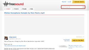 Freesound聲音庫：Melow Saxophone Sample by Stan Rams.mp3縮圖