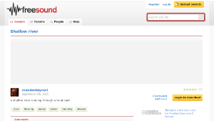 Freesound聲音庫：Shallow river縮圖