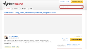 Freesound聲音庫：Citey_Park_Downtown_Portland_Oregon 03.wav縮圖