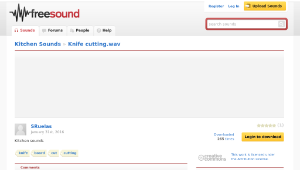 Freesound聲音庫：Knife cutting.wav-資源代表圖