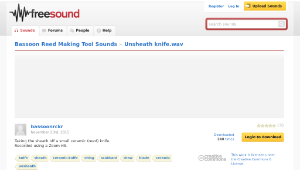 Freesound聲音庫：Unsheath knife.wav縮圖