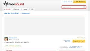 Freesound聲音庫：Sneezing縮圖