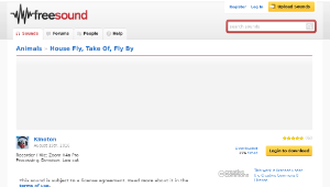 Freesound聲音庫：House Fly, Take Of, Fly By縮圖