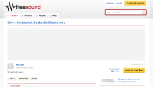 Freesound聲音庫：Omni_Ambiental_BasketBallGame.wav