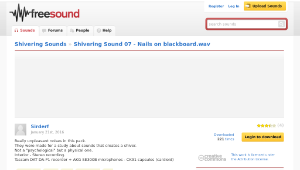 Freesound聲音庫：Shivering Sound 07 - Nails on blackboard.wav-資源代表圖