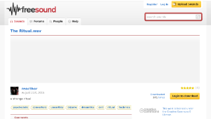 Freesound聲音庫：The Ritual.wav縮圖