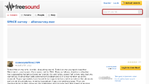 Freesound聲音庫：aliensurvey.wav-資源代表圖