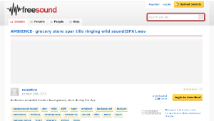 Freesound聲音庫：AMBIENCE- grocery store spar tills ringing wild sound(SFX).wav-資源代表圖