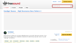 Freesound聲音庫：High Resonance Bass Pattern 2