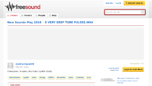 Freesound聲音庫：8 VERY DEEP TUBE PULSES.WAV-資源代表圖