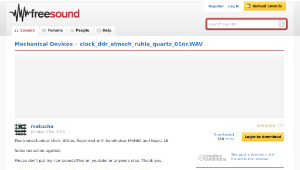 Freesound聲音庫：clock_ddr_elmech_ruhla_quartz_01nr.WAV-資源代表圖