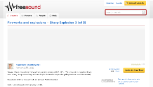Freesound聲音庫：Sharp Explosion 3 (of 5)縮圖