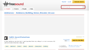 Freesound聲音庫：Ambience_Building_Voices_Elevator_Int.wav-資源代表圖