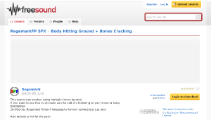 Freesound聲音庫：Body Hitting Ground + Bones Cracking縮圖