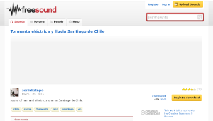 Freesound聲音庫：Tormenta elĂŠctrica y lluvia Santiago de Chile-資源代表圖