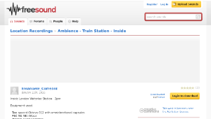 Freesound聲音庫：Ambience - Train Station - Inside-資源代表圖