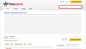 Freesound聲音庫：Dragon spiting flames.wav-資源代表圖