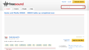 Freesound聲音庫：06829 tabla up completed.wav