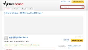 Freesound聲音庫：COINS IN A GLASS 20.wav縮圖