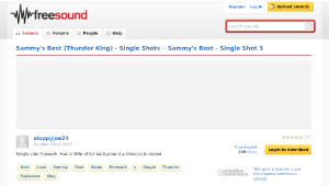 Freesound聲音庫：Sammy's Best - Single Shot 3縮圖