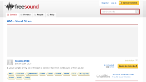 Freesound聲音庫：000 - Vocal Siren-資源代表圖