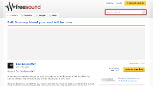 Freesound聲音庫：Evil: Soon my friend your soul will be mine