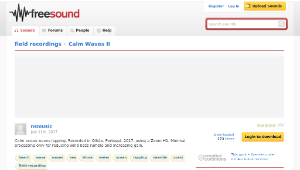 Freesound聲音庫：Calm Waves II縮圖